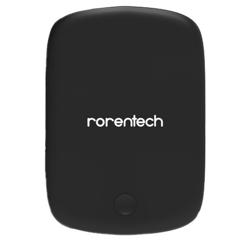 로랜텍 파스텔 아이폰 맥세이프 갤럭시 고속 무선충전 보조배터리 QC3.0 5000mAh, 블랙, MB-15