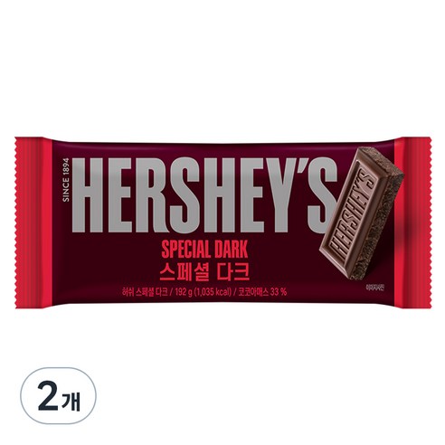 허쉬 스페셜 다크 초콜릿, 192g, 2개