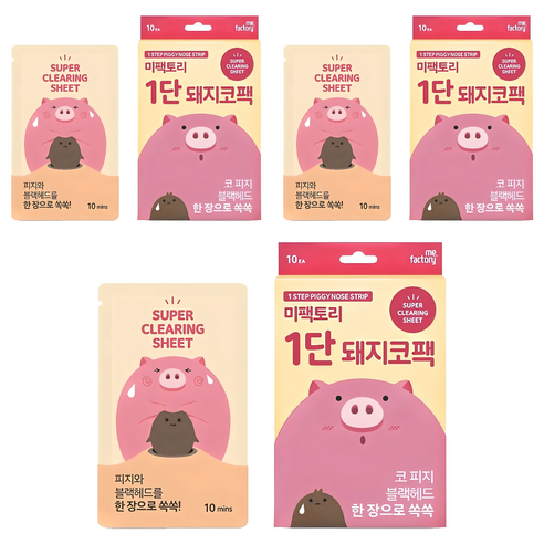 미팩토리 1단 돼지코팩, 10개입, 3개