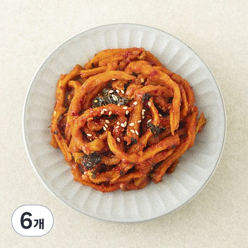 집반찬연구소 무말랭이무침, 100g, 6개
