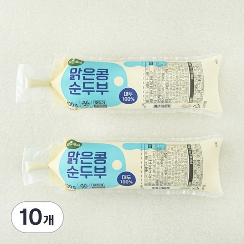 맑은물에 맑은콩 순두부, 400g, 10개
