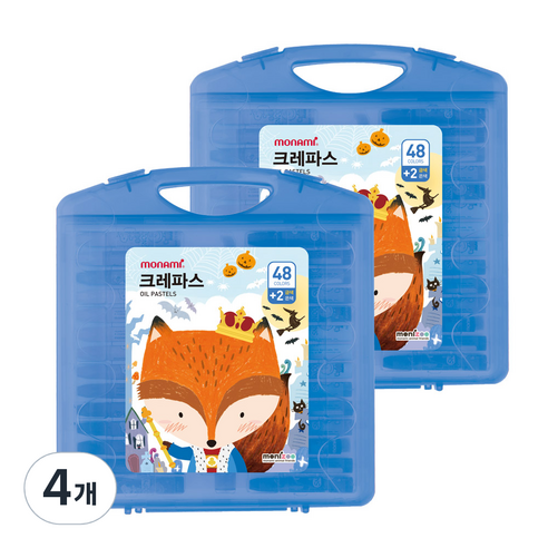 모니주 가방 크레파스 블루, 48색, 4개