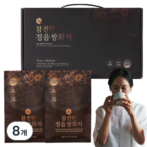 유기농마루 참 진한 정읍 쌍화차, 100ml, 15개입, 8개