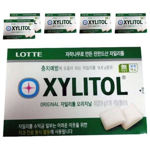 롯데자일리톨 오리지날 코팅, 16g, 6개