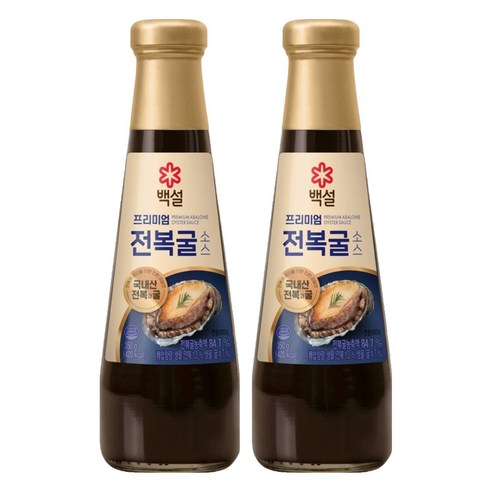 백설 프리미엄 전복굴소스, 350g, 2개