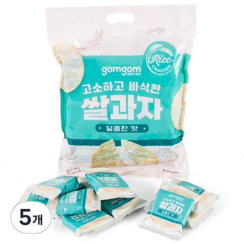 곰곰 쌀과자 달콤한맛, 297g, 5개