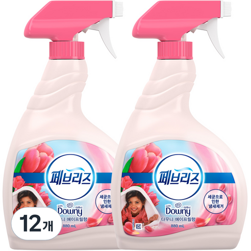 페브리즈 섬유탈취제 다우니 에이프릴향 본품, 880ml, 12개