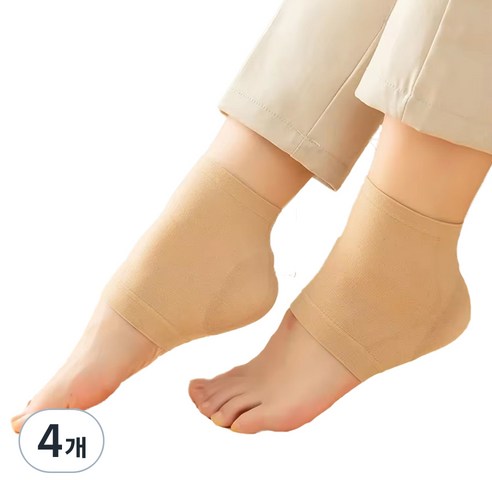 조인메이드 발꿈치 보습 실리콘 패드 스킨, 2개입, 4개