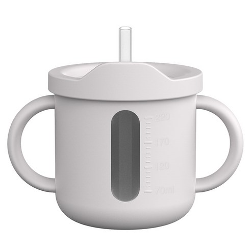 주니 실리콘 멀티컵 220ml, 베이지, 1개