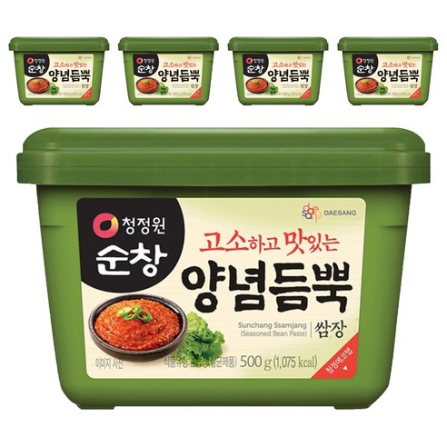 청정원 순창 양념듬뿍 쌈장, 500g, 5개
