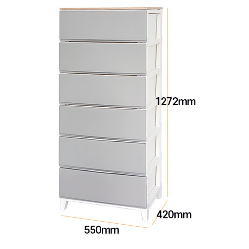 따뜻함과 실용성을 담은, 보노하우스 세라비 우드상판 와이드형 서랍장