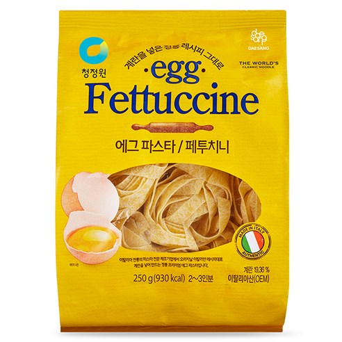 청정원 에그 파스타 페투치니, 250g, 1개