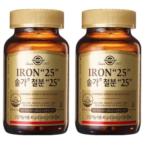 솔가 철분 25, 180정, 2개