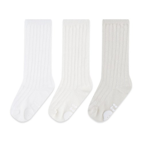 점핑칙피 유아용 퓨어 메쉬 니삭스 3종 세트