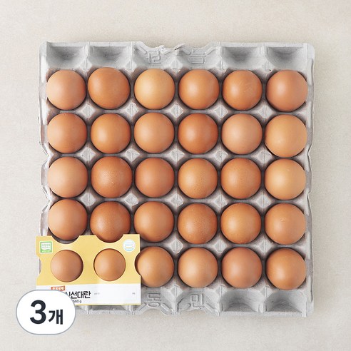 농협 무항생제 인증 신선 대란 1.56kg, 3개, 30구
