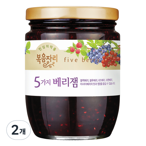 복음자리 5가지 베리잼, 350g, 1개