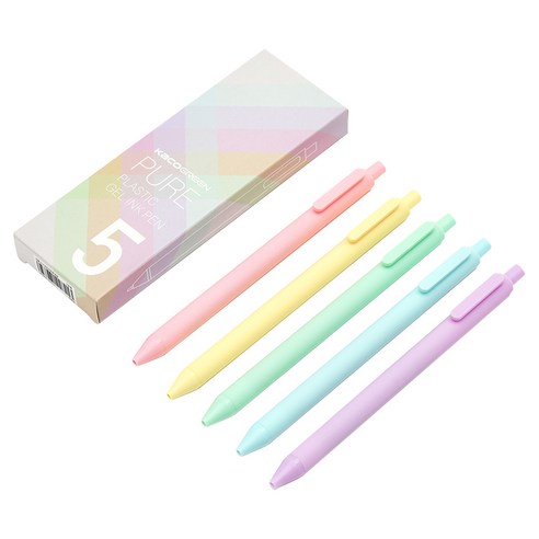 카코 퓨어 에디션 마카롱 젤펜 5종 세트 Ver 2 0.5mm, 혼합색상, 1세트