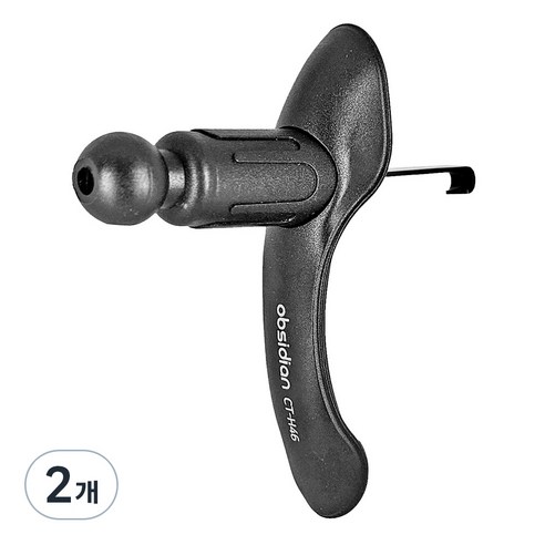 옵시디언 차량용 송풍구 휴대폰 거치대 탄성마운트 CT-H46, 2개