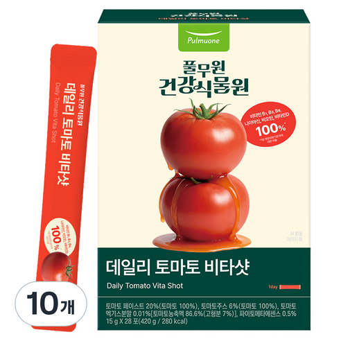 풀무원건강식물원 데일리 토마토 비타샷 28p, 420g, 10개