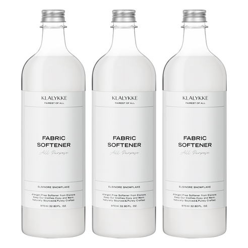 클라리케 섬유유연제 스노우플레이크, 3개, 970ml