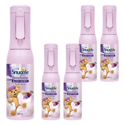 스너글 룸스프레이 드림 판타지 본품, 200ml, 5개