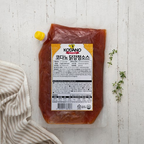코다노 닭강정 소스 2kg x 4개 세트 소떡소떡소스
