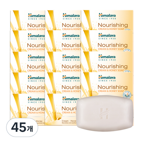 히말라야 크림 앤 허니 비누, 75g, 45개