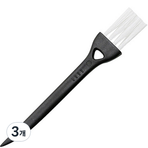 동그란주먹 면도기 틈새먼지 미니 청소솔 블랙화이트, 1개입, 3개