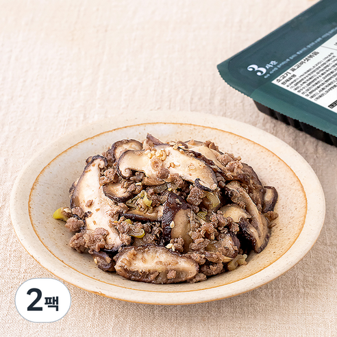 집반찬연구소 한우 표고버섯 볶음, 100g, 2팩