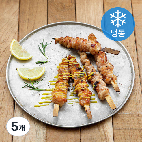 올계 유기가공식품인증 닭껍질 꼬치 (냉동), 250g, 5개
