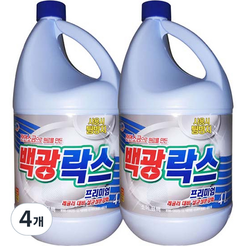 트레펑 백광 락스, 4L, 4개