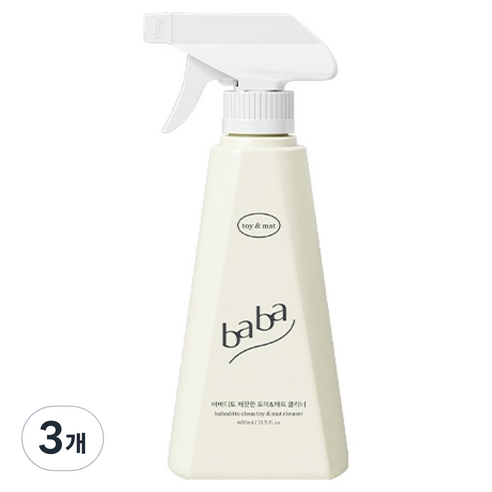 바바디토 깨끗한 토이 앤 매트 클리너, 400ml, 3개