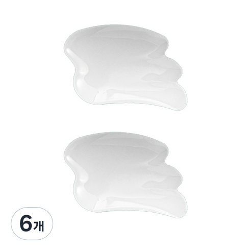 플랫지 천사 괄사마사지기, 화이트, 6개