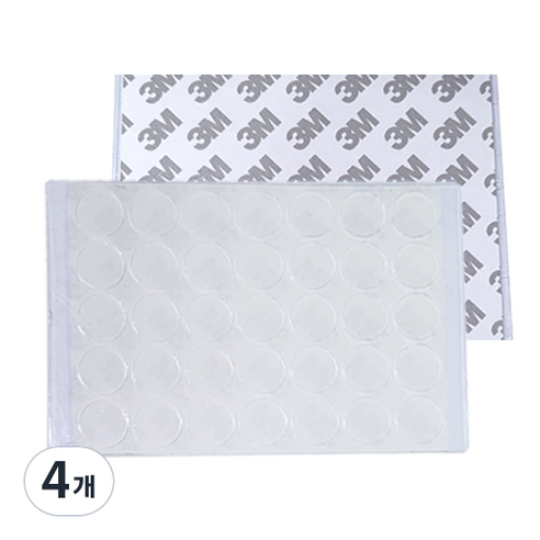 접착 고무발 범폰 PR22-15, 4개, 투명