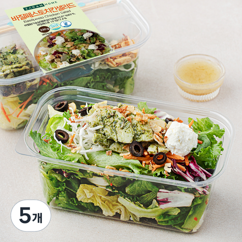 자람홈 바질페스토 치킨 샐러드, 230g, 5개