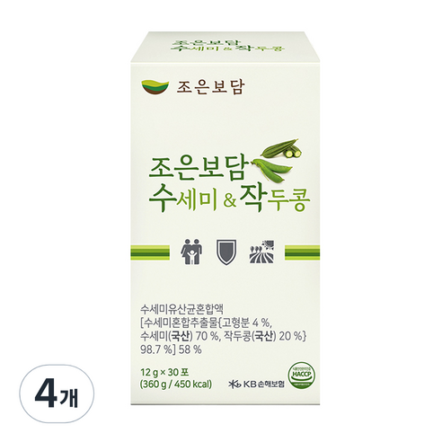 조은보담 수세미 앤 작두콩 건강즙 30p, 4개, 30개입, 360g