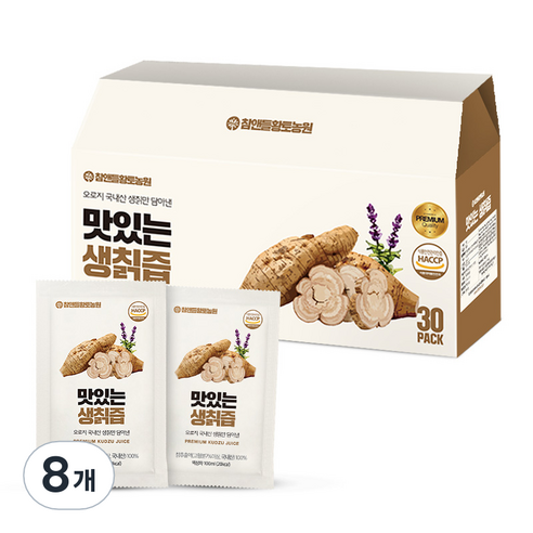 참앤들황토농원 맛있는 생칡즙, 3L, 8개
