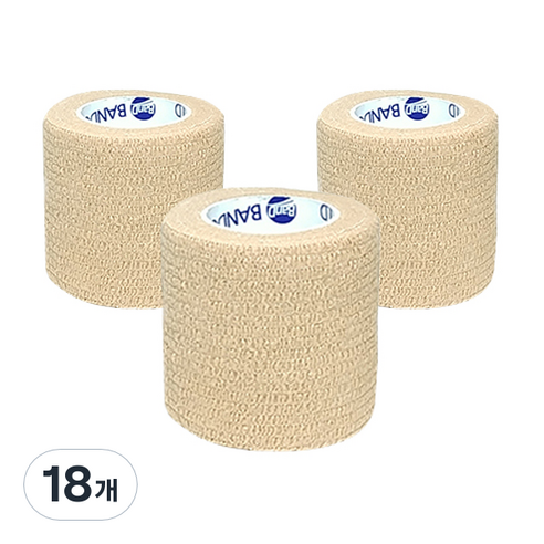 밴드골드 자가 점착 압박용밴드 코바 50mm x 4.5m, 1개입, 18개
