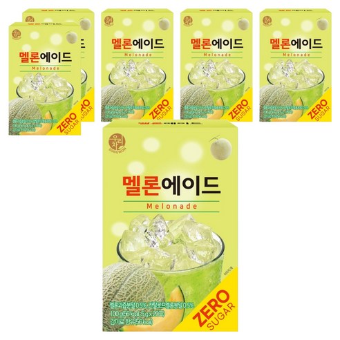 우리차 제로슈가 멜론에이드, 5g, 20개입, 6개