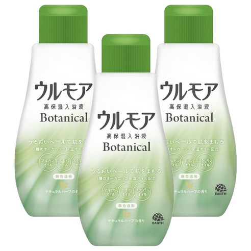 울모어 보타니컬 내추럴 용기형 액상입욕제 허브, 600ml, 3개