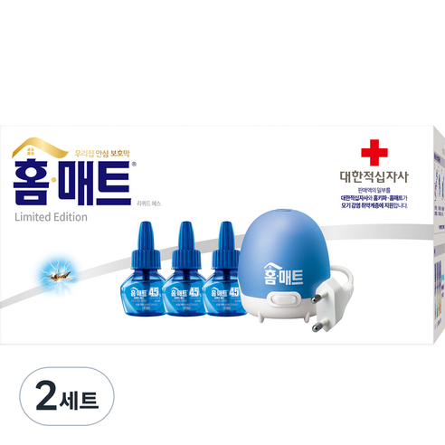 홈매트 리퀴드 에스 코드형 훈증기 + 리필 3p 세트, 29ml, 2세트