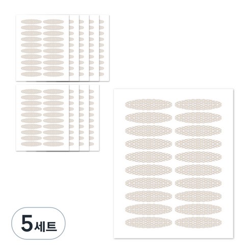 더분 대용량 마이스킨 쌍꺼풀테이프 400개, 테이프(R타입), 5세트