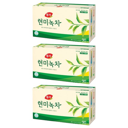 동서 현미녹차, 1.5g, 90개입, 3개