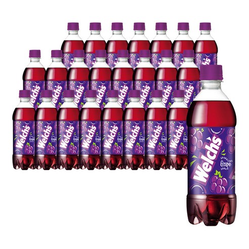 웰치스 그레이프 탄산음료, 500ml, 24개