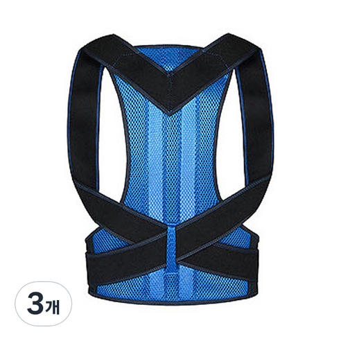TCR 바른자세 밴드 블루 XS, 3개