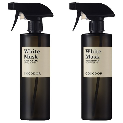 코코도르 섬유탈취제 화이트 머스크 본품, 500ml, 2개
