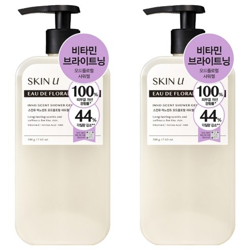 스킨유 이노센트 샤워젤 오드플로럴, 500g, 2개