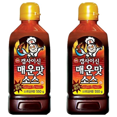 진미 캡사이신 매운맛 소스, 550g, 2개
