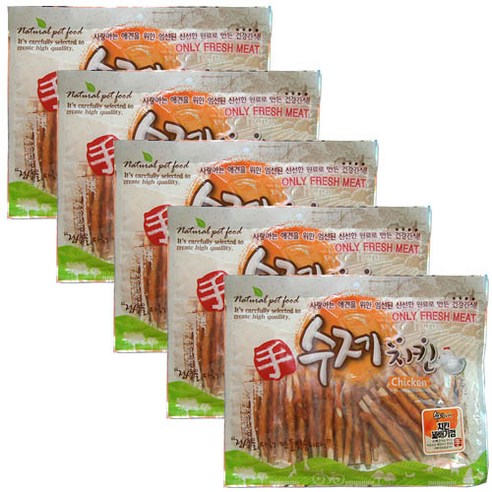 펫스토리 강아지 사사미 수제치킨 240g, 오메가치킨꽈배기껌, 5개입