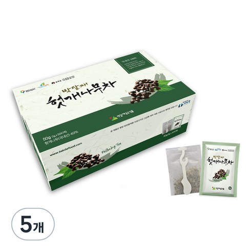 박달재한방웰빙식품 헛개나무 티백차 50개입, 1g, 5개